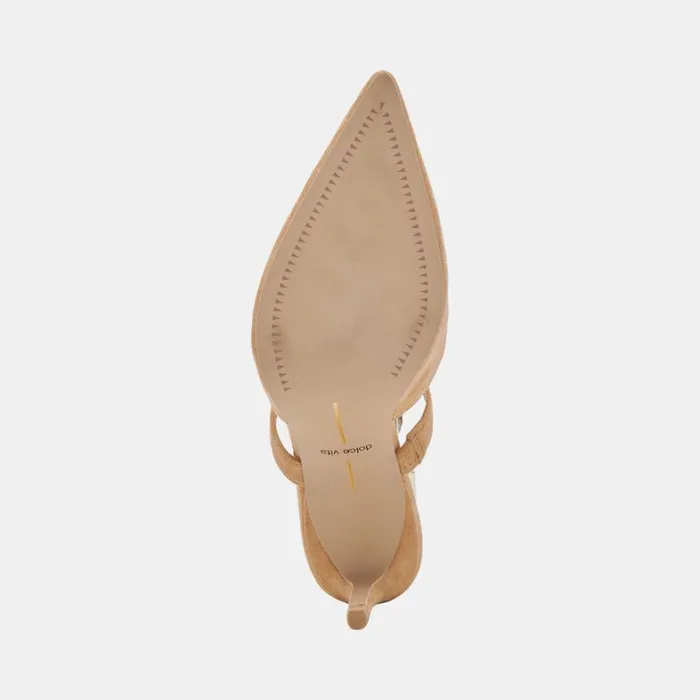 Mules and Clogs Women Dolce Vita Kanika Heels Tan Suede