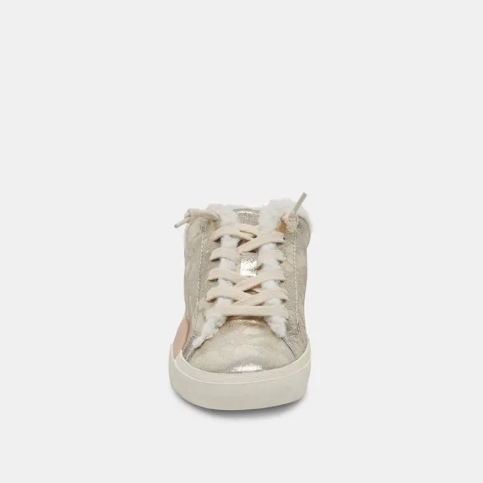 Mules and Clogs Women Dolce Vita Zantel Sneakers Platinum Distressed Leather
