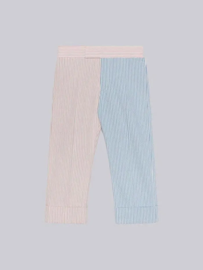 Multicolor Cotton Seersucker Funmix Classic Trouser Seasonal Multi BoysGirls Thom Browne Trousers And Shorts Multicolor Cotton Seersucker Funmix Classic Trouser Seasonal Multi BoysGirls Thom Browne Trousers And Shorts