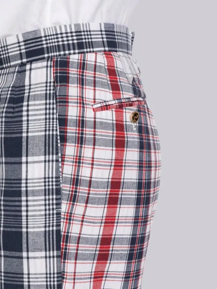 Multicolor Funmix Stripe Plaid Low Rise Drop Crotch Trouser Rwbwht Men Thom Browne Trousers