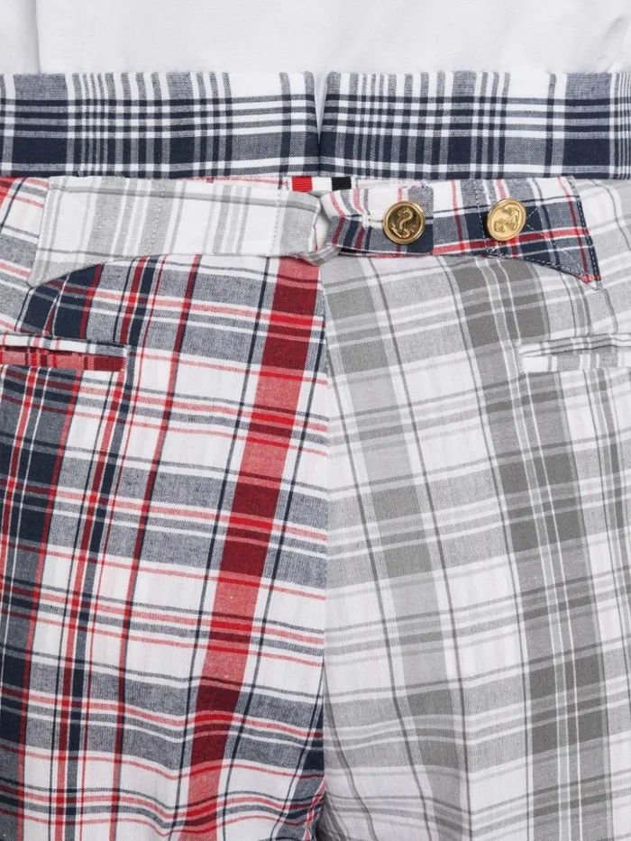 Multicolor Funmix Stripe Plaid Low Rise Drop Crotch Trouser Rwbwht Men Thom Browne Trousers