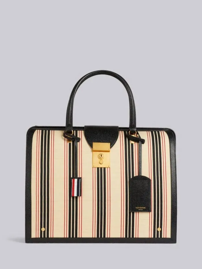 Multicolor Horse Hair Leather Frame Mr Thom Bag Rwbwht WomenMen Thom Browne Handbags and Totes Multicolor Horse Hair Leather Frame Mr Thom Bag Rwbwht WomenMen Thom Browne Handbags and Totes