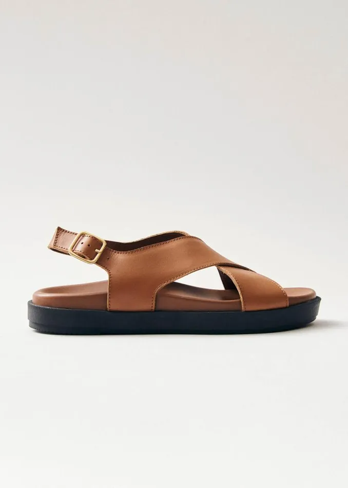 Nico Tan Leather Sandals Women ALOHAS Sandals