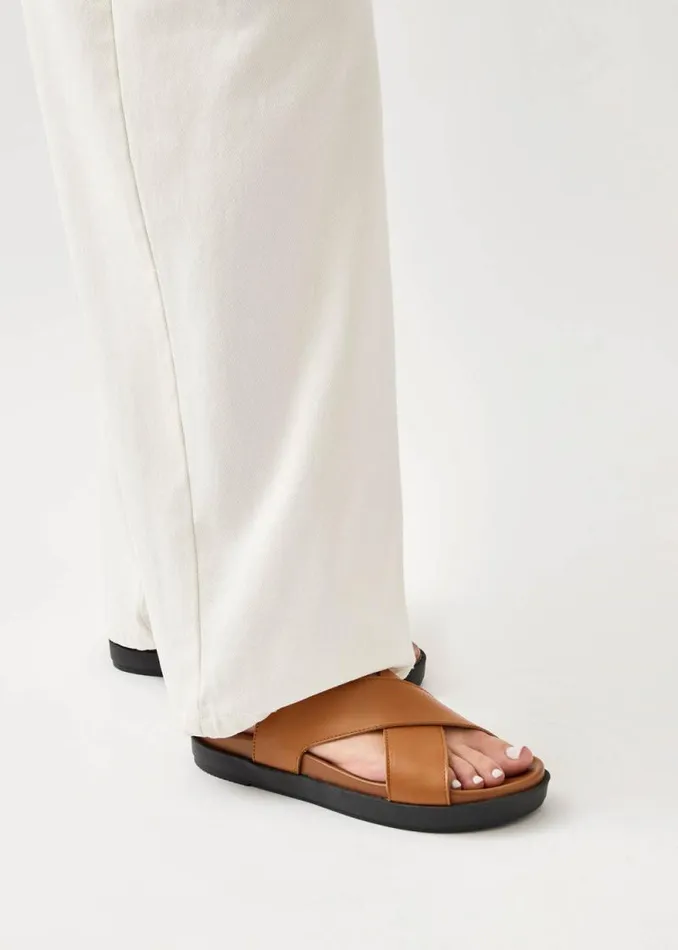 Nico Tan Leather Sandals Women ALOHAS Sandals