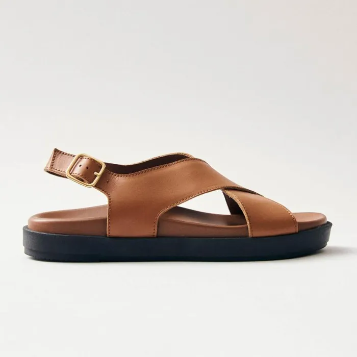 Nico Tan Leather Sandals Women ALOHAS Sandals