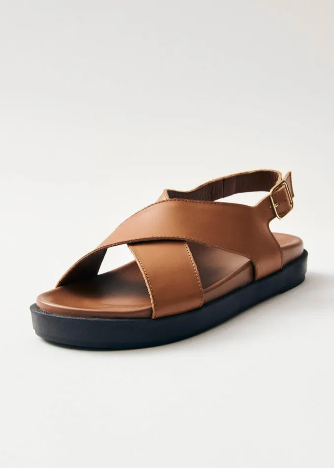Nico Tan Leather Sandals Women ALOHAS Sandals