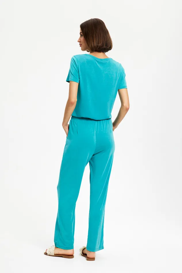 NINA PANT 15176 625 Aqua Green 625 Women IN FRONT PANTS