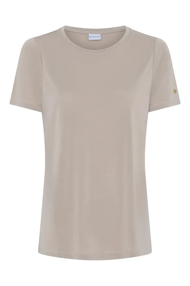 NINA TSHIRT 14312 009 Beige 009 Women IN FRONT TOPS TSHIRTS