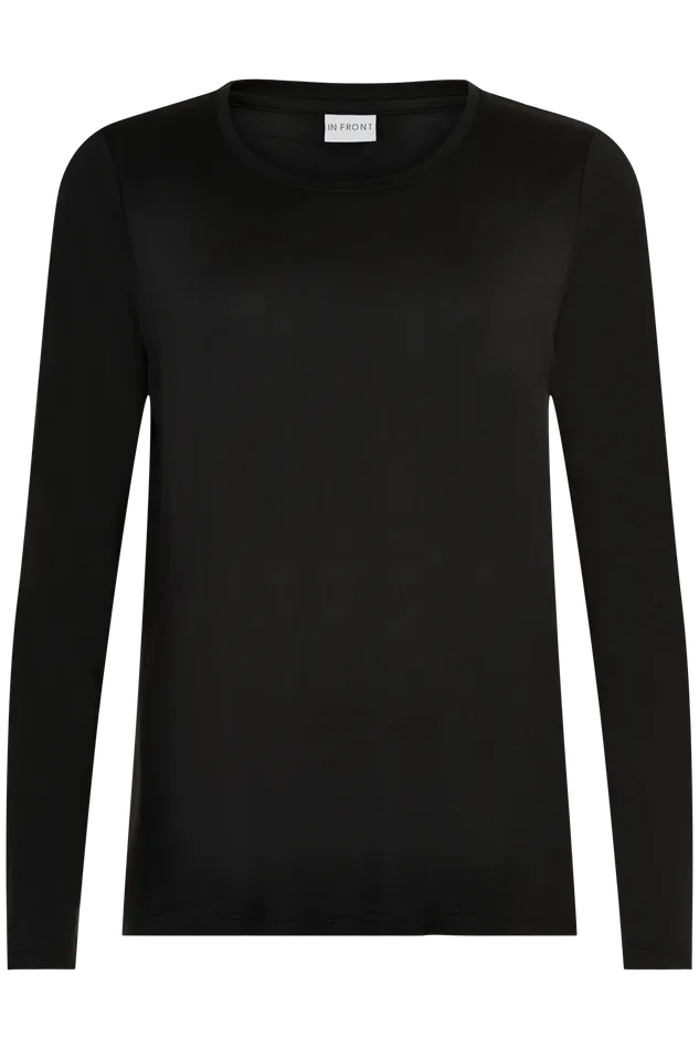 NINA TSHIRT 14556 999 Black 999 Women IN FRONT TOPS TSHIRTS