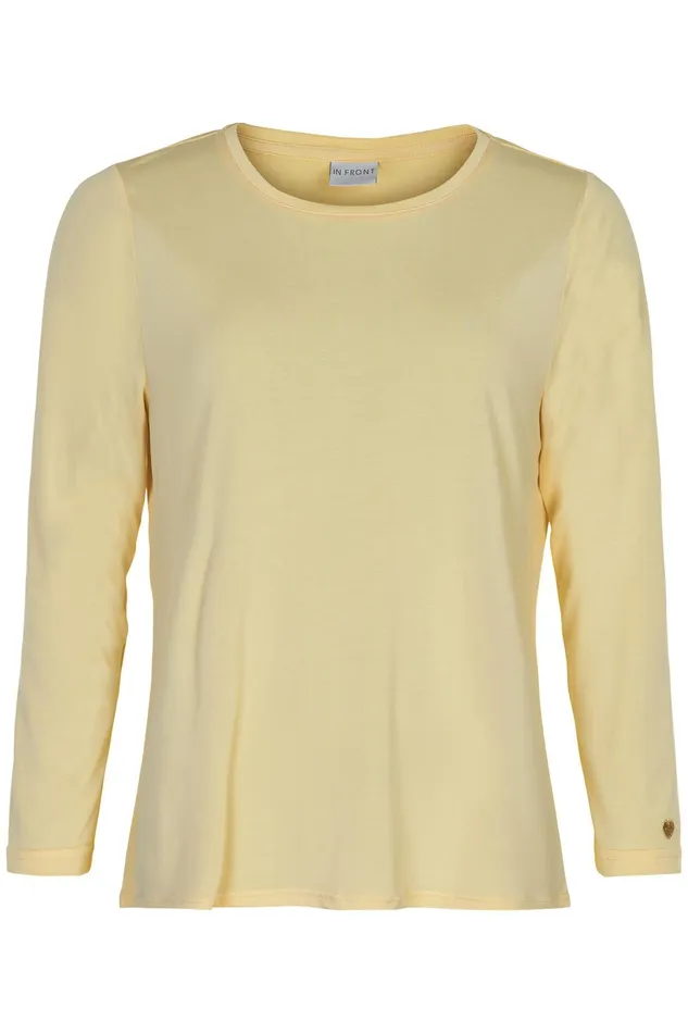 NINA TSHIRT 14920 711 Light Yellow 711 Women IN FRONT TOPS TSHIRTS