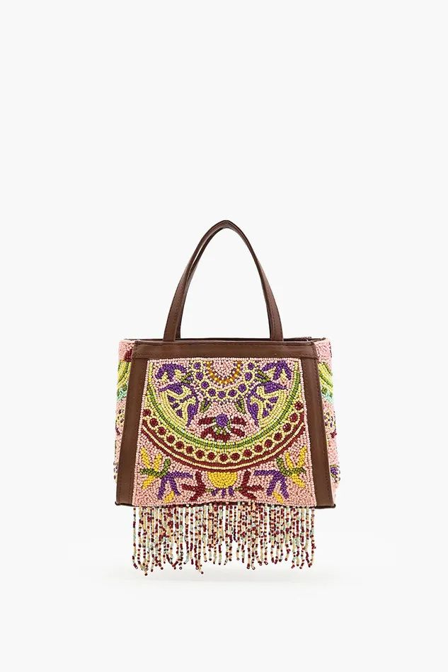 Nomad8217s Treasure Beaded Top Handle Bag Nomad8217s Treasure Beaded Top Handle Bag