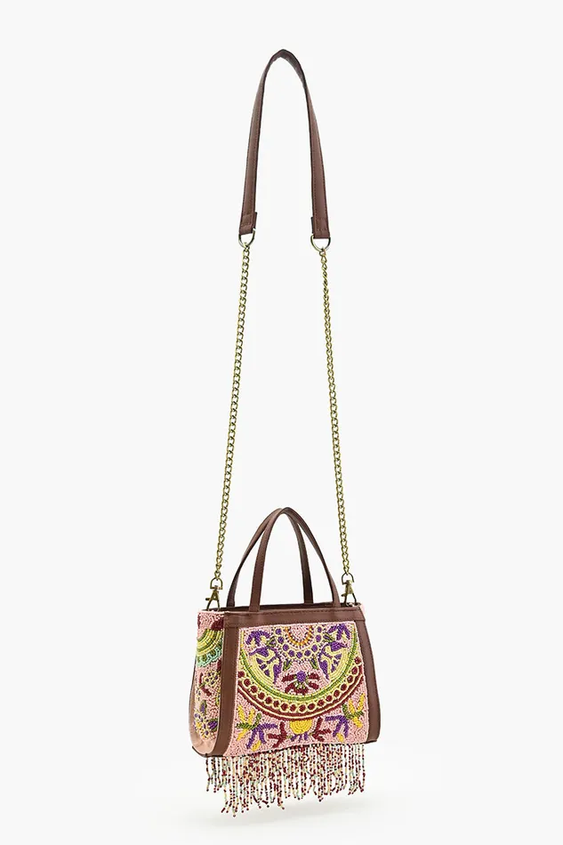 Nomad8217s Treasure Beaded Top Handle Bag Nomad8217s Treasure Beaded Top Handle Bag