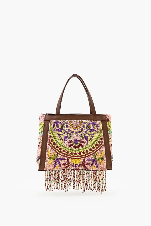 Nomad8217s Treasure Beaded Top Handle Bag Nomad8217s Treasure Beaded Top Handle Bag