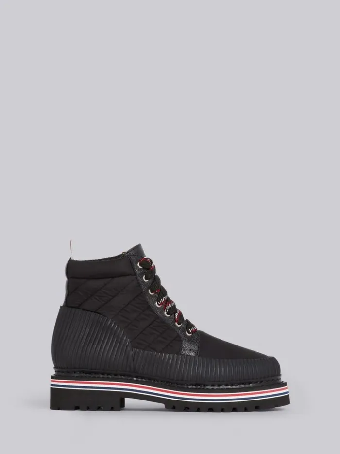 Nylon All Terrain Boot Black Women Thom Browne Boots