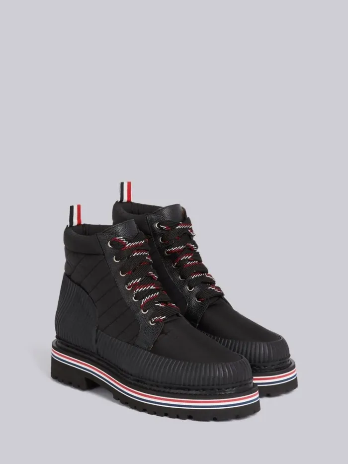 Nylon All Terrain Boot Black Women Thom Browne Boots