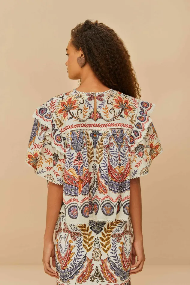 OffWhite Boho Glam Lace Blouse Women FARM Rio Blouses OffWhite Boho Glam Lace Blouse Women FARM Rio Blouses