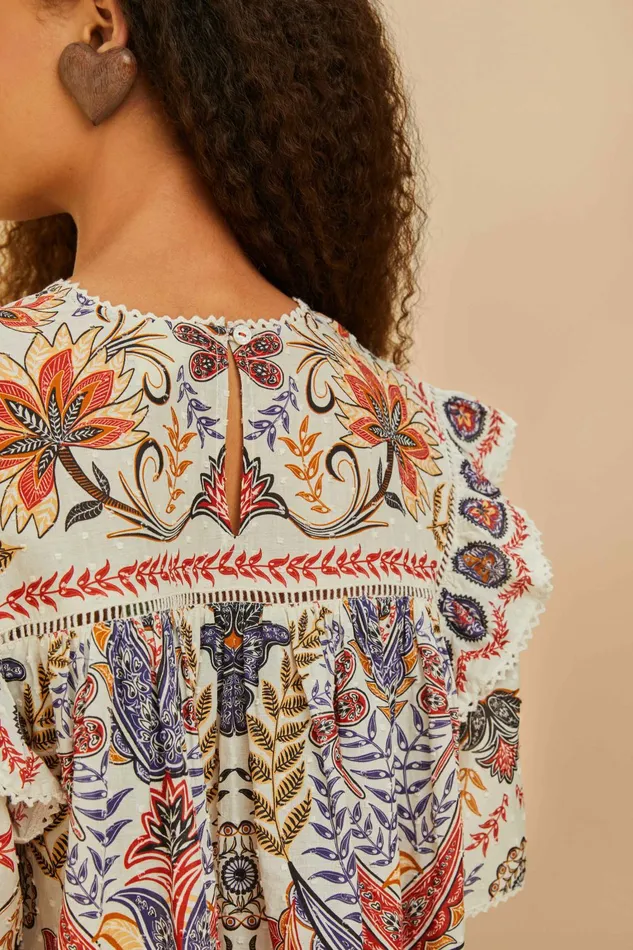 OffWhite Boho Glam Lace Blouse Women FARM Rio Blouses OffWhite Boho Glam Lace Blouse Women FARM Rio Blouses