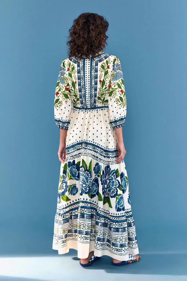 Off White Macaw Flight Maxi Dress Women FARM Rio Maxi Dresses Off White Macaw Flight Maxi Dress Women FARM Rio Maxi Dresses