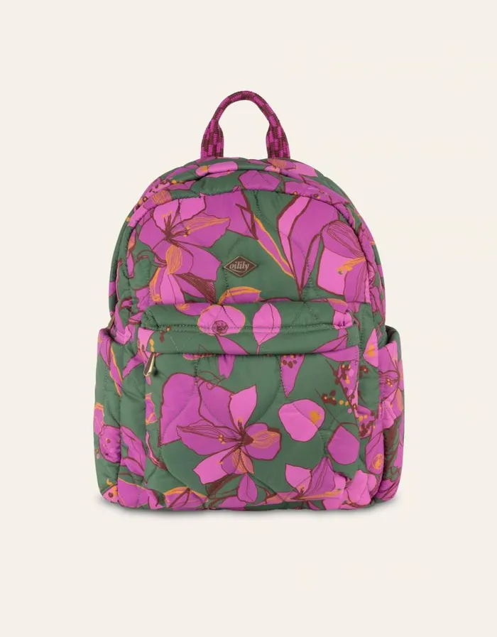 Oilily Backpacks Bags Beau Backpack Sketchy Flowerforrest Green