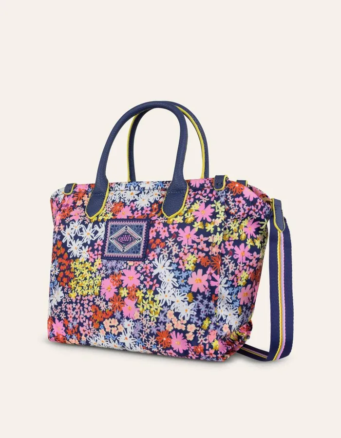 Oilily Handbags Bags Hana Handbag Vitamine Flowersblue Print Oilily Handbags Bags Hana Handbag Vitamine Flowersblue Print