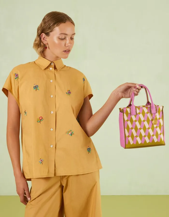 Oilily Handbags Bags Stiena Tote Bag Knittiesantique Moss Oilily Handbags Bags Stiena Tote Bag Knittiesantique Moss