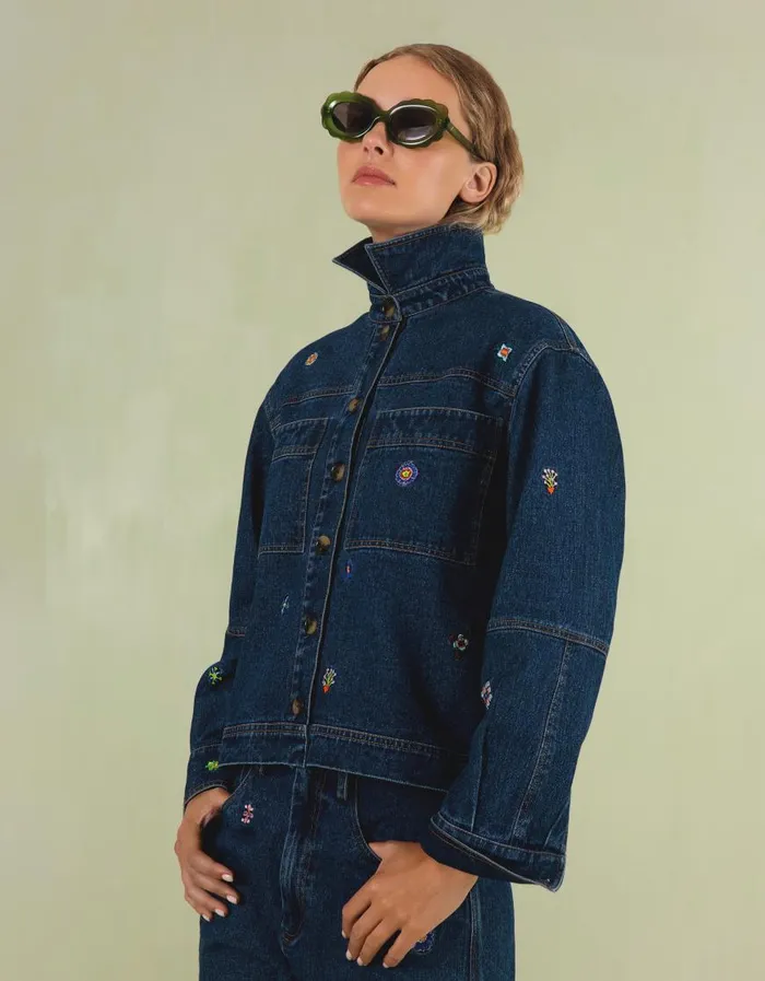 Oilily Matching Sets Women Bell Blouse Blue Indigo Oilily Matching Sets Women Bell Blouse Blue Indigo