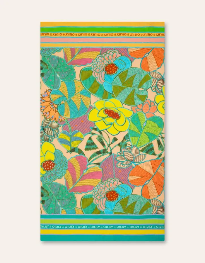 Oilily Scarfs and Hats Women Artisan Flower Scarf Joseba