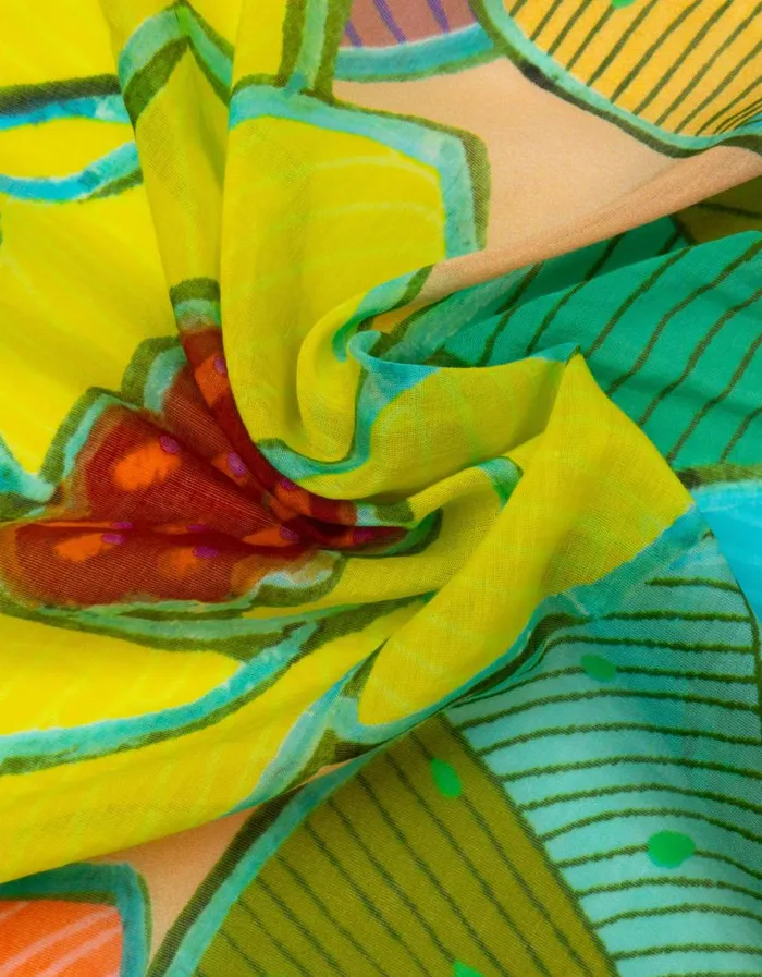 Oilily Scarfs and Hats Women Artisan Flower Scarf Joseba Oilily Scarfs and Hats Women Artisan Flower Scarf Joseba