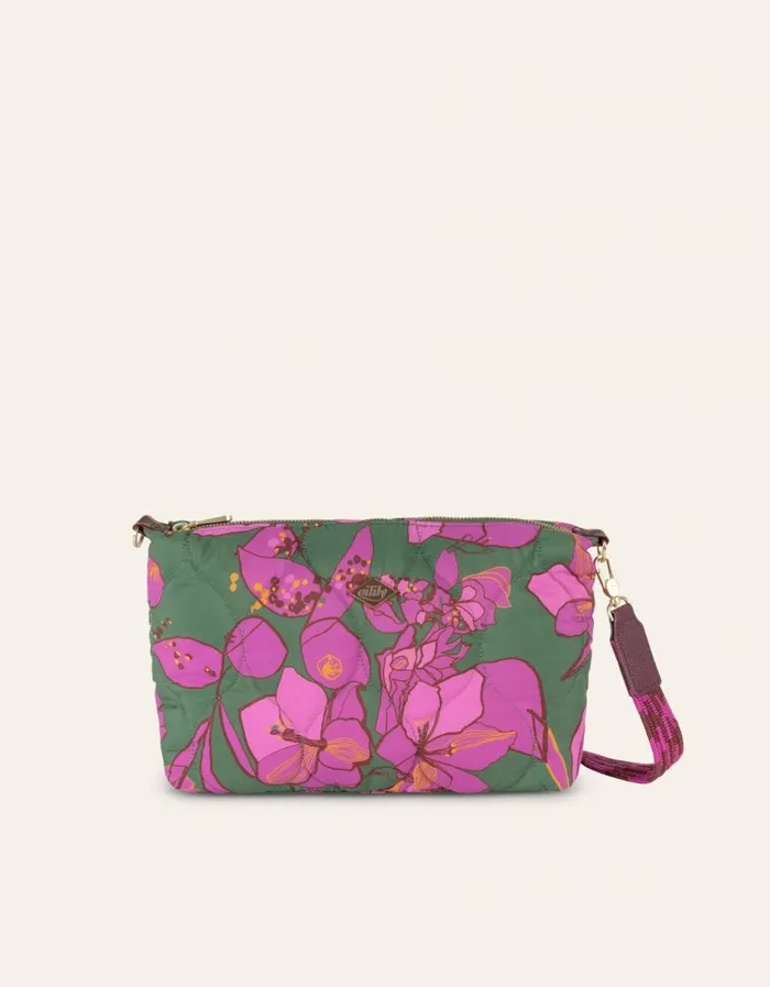 Oilily Shoulder Bags Bags Moon Shoulder Bag Sketchy Flowerforrest Green