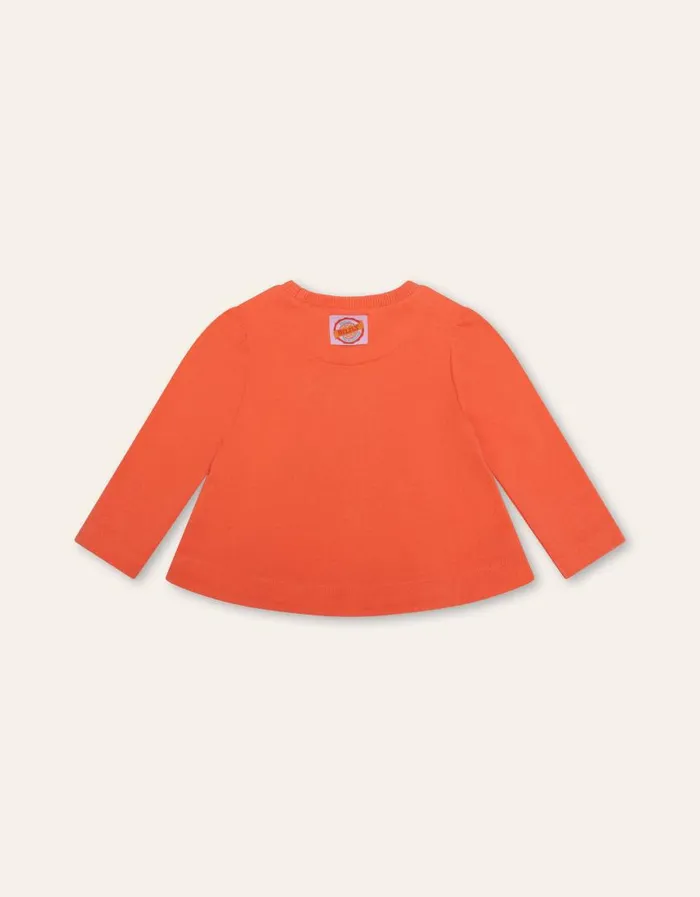 Oilily Sweaters and Hoodies Girls Hitty Sweater Living Coral Oilily Sweaters and Hoodies Girls Hitty Sweater Living Coral
