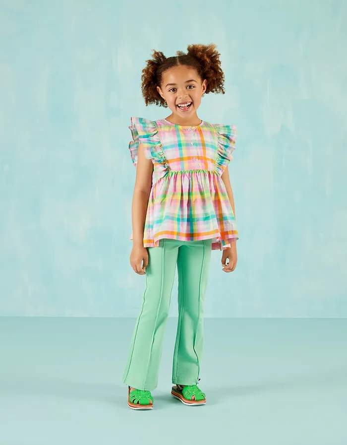 Oilily TShirts and Tops Girls Bajour Blouse Candy Check Oilily TShirts and Tops Girls Bajour Blouse Candy Check