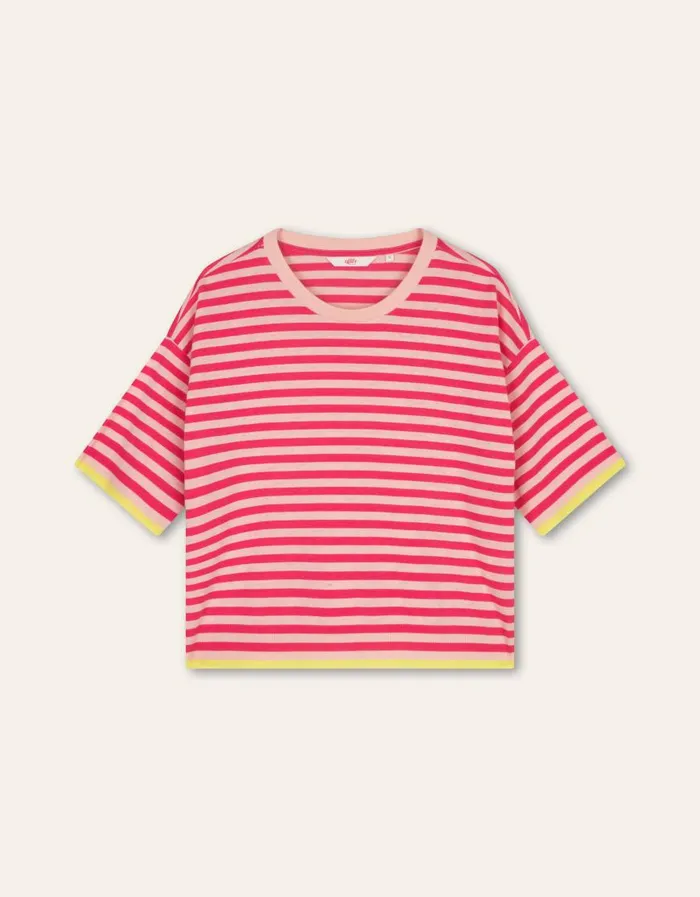 Oilily TShirts and Tops Women Titan Stripe TShirt Raspberry Sorbet