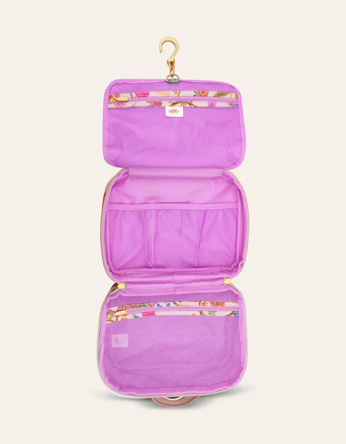 Oilily Toiletry Bags Women Cara Travel Kit With Hook Sassy Sitsshifting Sand Oilily Toiletry Bags Women Cara Travel Kit With Hook Sassy Sitsshifting Sand