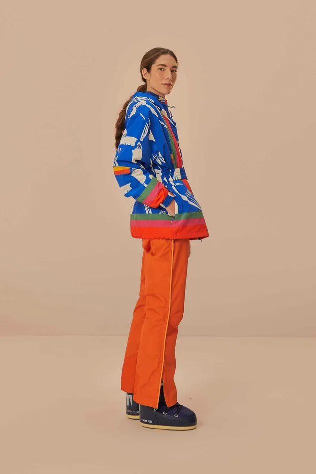 Orange Ski Pants Women FARM Rio Puffer Jackets Orange Ski Pants Women FARM Rio Puffer Jackets