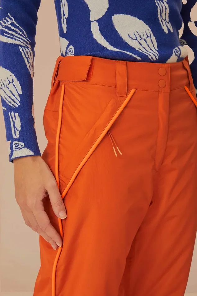 Orange Ski Pants Women FARM Rio Puffer Jackets Orange Ski Pants Women FARM Rio Puffer Jackets