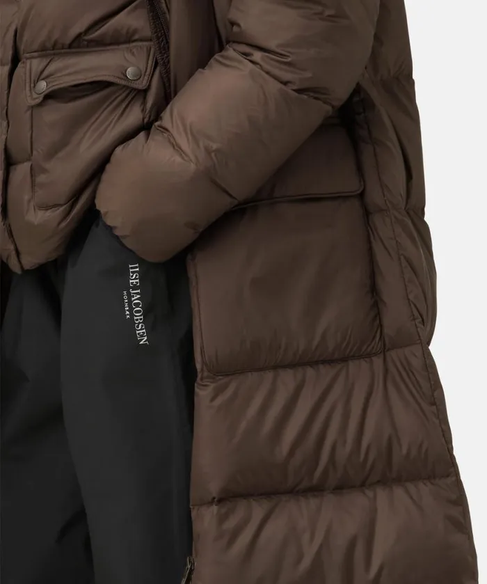 Outerwear Ilse Jacobsen All Jackets And Coats Long Down Coat 8211 Chocolate Brown Outerwear Ilse Jacobsen All Jackets And Coats Long Down Coat 8211 Chocolate Brown