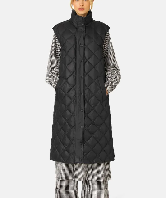 Outerwear Ilse Jacobsen All Jackets And Coats Long Down Vest 8211 Black