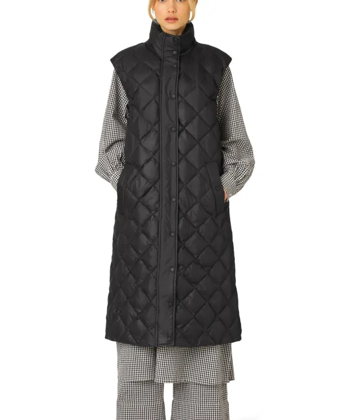 Outerwear Ilse Jacobsen All Jackets And Coats Long Down Vest 8211 Black Outerwear Ilse Jacobsen All Jackets And Coats Long Down Vest 8211 Black