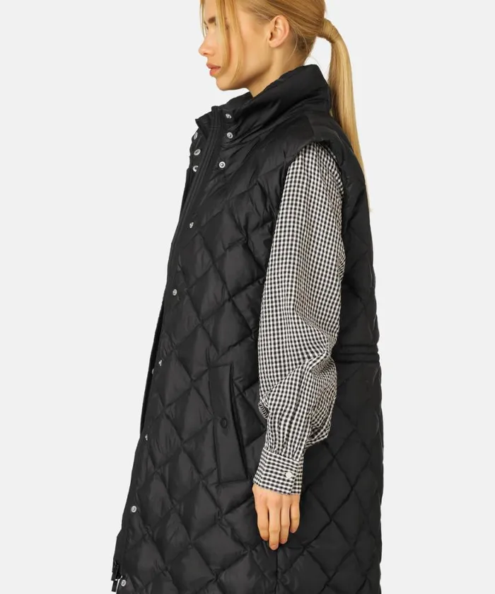 Outerwear Ilse Jacobsen All Jackets And Coats Long Down Vest 8211 Black Outerwear Ilse Jacobsen All Jackets And Coats Long Down Vest 8211 Black