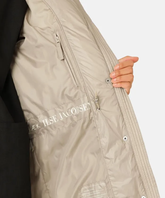 Outerwear Ilse Jacobsen All Jackets And Coats Padded Coat 8211 Cobblestone Outerwear Ilse Jacobsen All Jackets And Coats Padded Coat 8211 Cobblestone