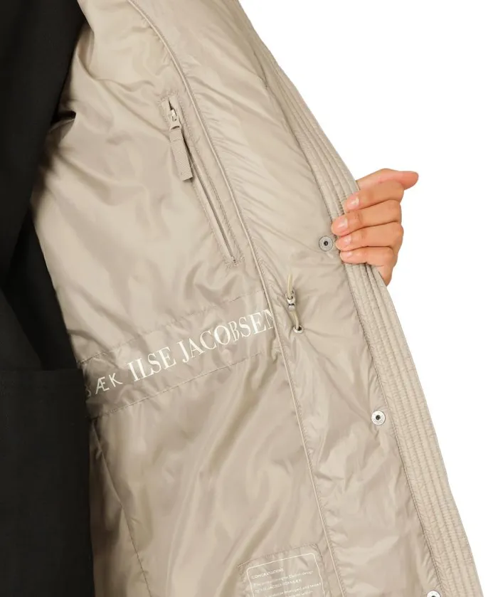 Outerwear Ilse Jacobsen All Jackets And Coats Padded Coat 8211 Cobblestone Outerwear Ilse Jacobsen All Jackets And Coats Padded Coat 8211 Cobblestone