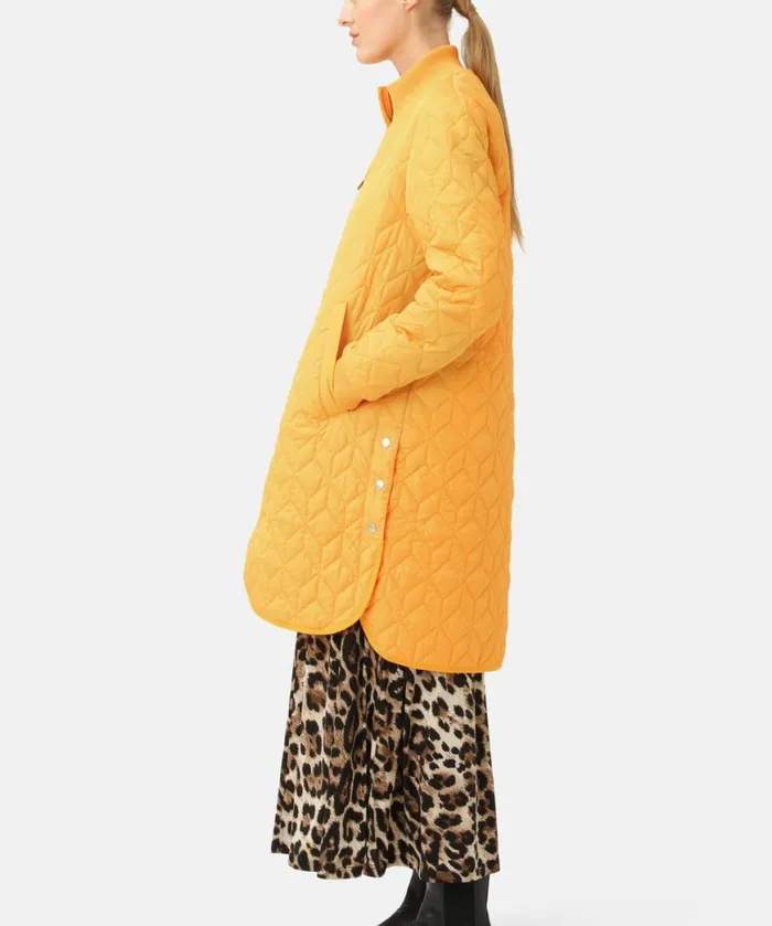 Outerwear Ilse Jacobsen All Jackets And Coats Padded Quilt Coat 8211 Flame Orange
