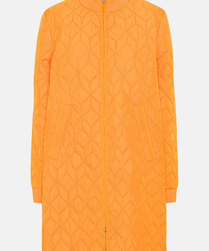 Outerwear Ilse Jacobsen All Jackets And Coats Padded Quilt Coat 8211 Flame Orange