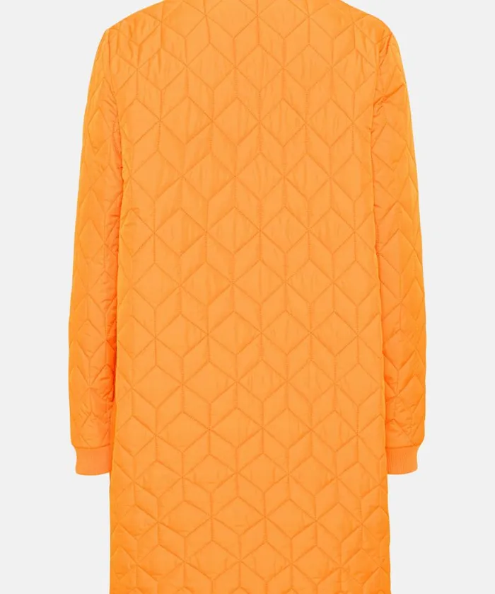 Outerwear Ilse Jacobsen All Jackets And Coats Padded Quilt Coat 8211 Flame Orange