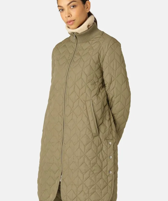 Outerwear Ilse Jacobsen All Jackets And Coats Padded Quilt Coat 8211 Sage