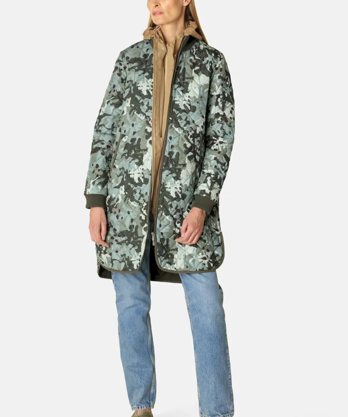 Outerwear Ilse Jacobsen All Jackets And Coats Quilt Jacket 8211 Green Camo