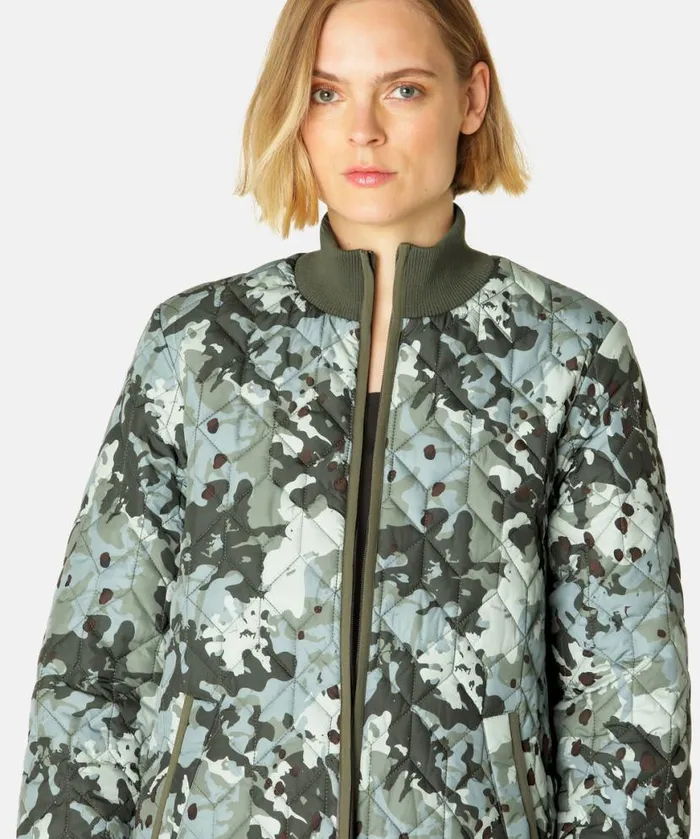 Outerwear Ilse Jacobsen All Jackets And Coats Quilt Jacket 8211 Green Camo Outerwear Ilse Jacobsen All Jackets And Coats Quilt Jacket 8211 Green Camo