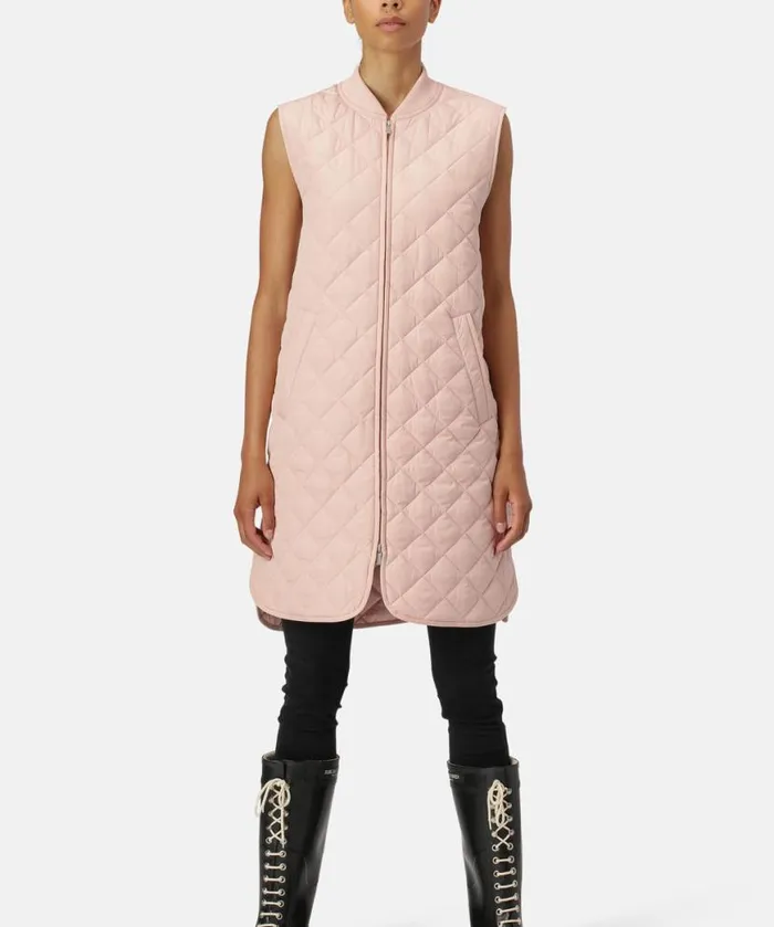 Outerwear Ilse Jacobsen All Jackets And Coats Quilt Vest 8211 Pale Pink