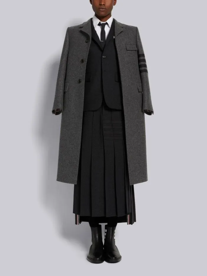 Oxford Seamed 4bar Straight Fit Shirt White Men Thom Browne Shirting