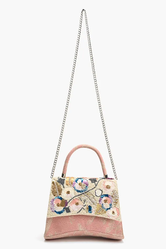 Pansy Paradise Top Handle Bag Pansy Paradise Top Handle Bag